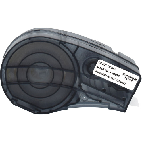 Картридж ленточный Cactus CS-M21-1500427 черный на белом 38.1x4.27 черный для Brady BMP21-PLUS, BMP21-LAB