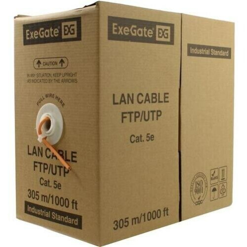 Витая пара Exegate UTP4-C5e-CU-S24-IN-LSZH-OR-305-Fluke (EX281820RUS) оранжевый