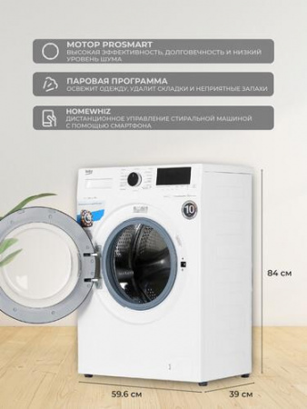 Стиральная машина Beko WSPE6H616W белый