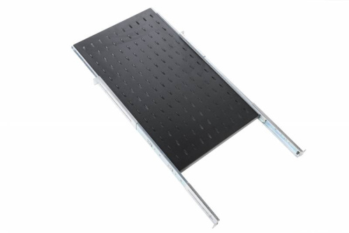 Полка выдвижная ЦМО ТСВ-45-9005 черный нагр.30кг 19" 455мм (1шт)