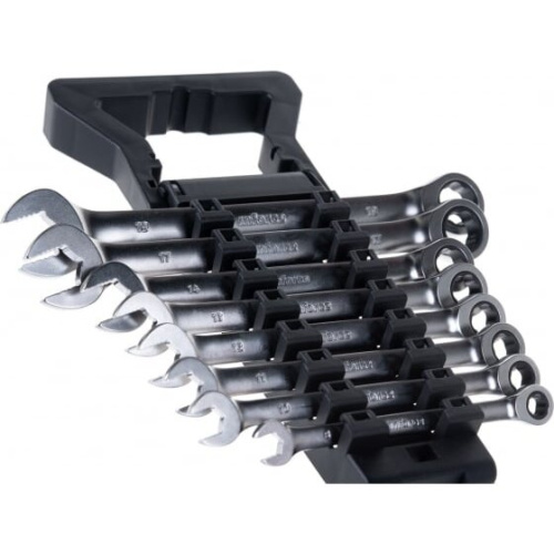 Набор ключей комбинированных Inforce 06-05-86 трещоточных 8 пр.