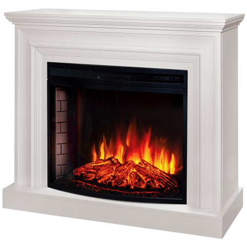 Электрокамин RealFlame Weston 33 WT белый с очагом Firespace 33 S IR