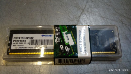 ОЗУ PATRIOT 16GB DDR4 PSD416G32002