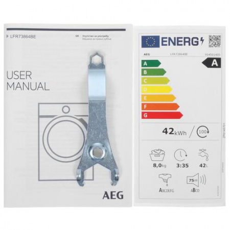 Стиральная машина AEG LFR73864BE белый