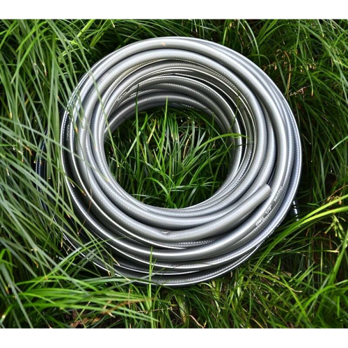 Шланг поливочный армированный Deli DL8072-30 30 метров, 1/2", 4 слоя, давление до 25 бар, серый