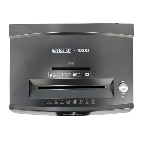 Шредер Office Kit S300 0,8x5 черный (OK0805S300)