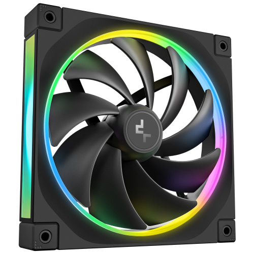 Вентилятор DEEPCOOL FL14-3 in 1 140x140x25мм (PWM, ARGB, черный, 500-1700об/мин) Color Box