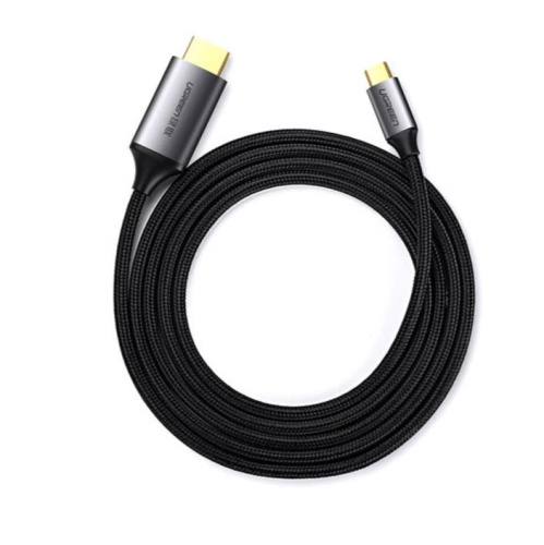 Кабель UGREEN MM142 (50570) USB-C to HDMI Male to Male Cable Aluminum Shell 1.5m Grey