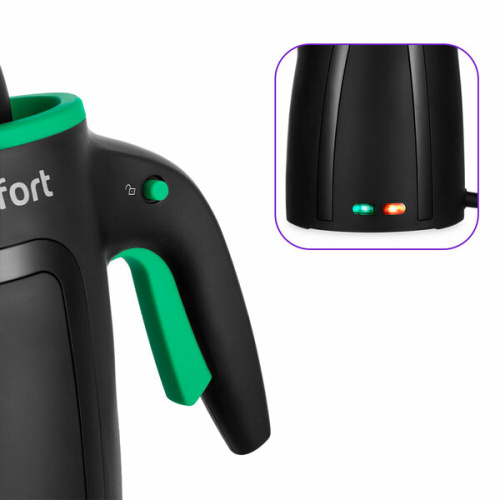 Пароочиститель KITFORT КТ-9170-2 черно-зеленый