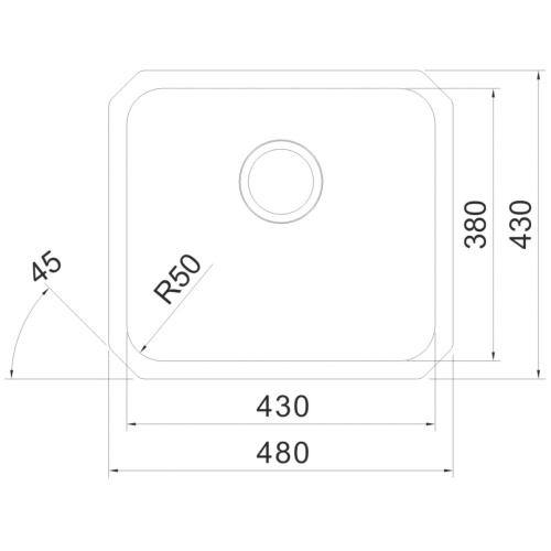 Мойка Oulin OL-U104 нерж сатин