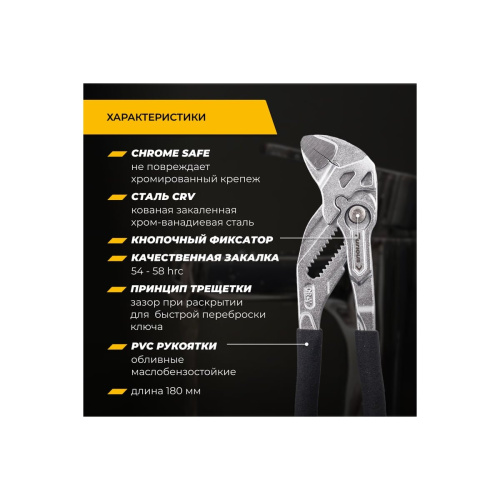 Клещи переставные RAGE Furious 311180 180 мм