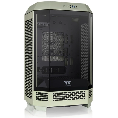 Корпус Thermaltake The Tower 300 Matcha Green (CA-1Y4-00SEWN-00) зеленый без БП miniITX 7x120mm 5x140mm 2xUSB3.0 audio bott PSU