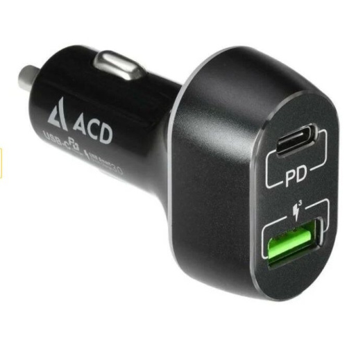 АЗУ ACD (ACD-С632P-V1B) 63Вт, 2xUSB 1PD+1QC, 3.6~20В/3А
