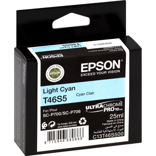 Картридж Epson T46S5 C13T46S500 светло-голубой для SC-P700