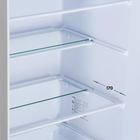 Холодильник с морозильником Бирюса M6132 серебристый