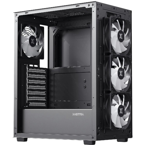 Корпус XASTRA A406 4ARGB Black (A406-4FC12A) ATX/Mesh tempered glass 4x120mm ARGB PWM fans