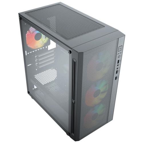 Корпус ACD Citadel 104 AH-TC4GA-0000 ATX, Black, USB3.0*1+USB2.0*2+HD audio,3*12cm F1 ARGB fans at front(Slave fans) ,1*12cm F1 ARGB fan at rear