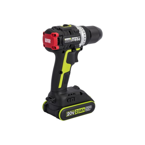 Дрель-шуруповерт WORX WU182 Professional 20В, 60Нм, 2Ач х2, ЗУ 2 Ач, сумка