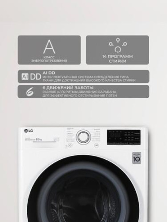 Стиральная машина LG F4V3ES0W белый