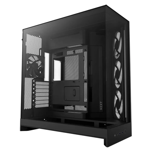 Корпус NZXT H9 Flow RGB (CM-H92FB-R1) без БП (2025), Midi-Tower, TG, 3x140mm + 1x120mm, 2xUSB-A 3.2 1xUSB-C E-ATX, ATX, mITX Black