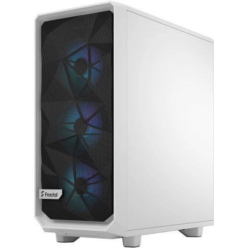 Корпус Fractal Design Meshify 2 Compact RGB TG Light Tint (FD-C-MES2C-08) без БП Midi-Tower, 4x120mm 2xUSB-A 3.2 + 1xUSB Type-C ATX