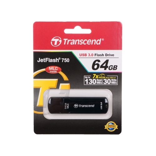 Flash Drive 64GB USB 3.1 gen.1 Transcend JetFlash 750, MLC TS64GJF750K