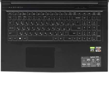 17.3" Ноутбук MAIBENBEN X17A черный