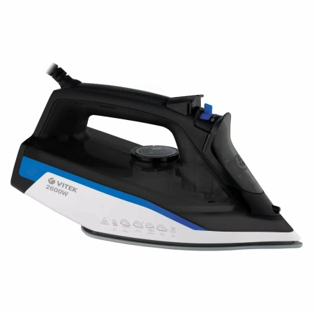 Утюг Vitek VT-8329 черный/белый/синий