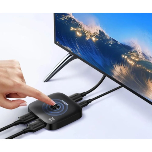 Переключатель UGREEN AW700 (65877) 8K 60Hz HDMI 2.1 Switch 2 In 1 Out черный