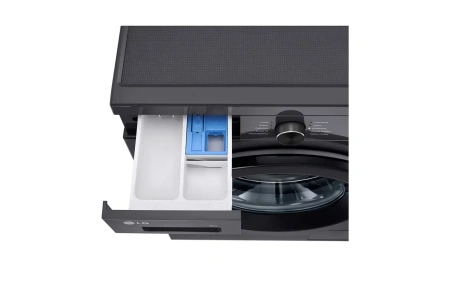 Стиральная машина LG F2Y1VS6J 9 кг, инверторный мотор с прямым приводом функция пара Steam, 8 программ, для аллергиков и детской одежды, черный