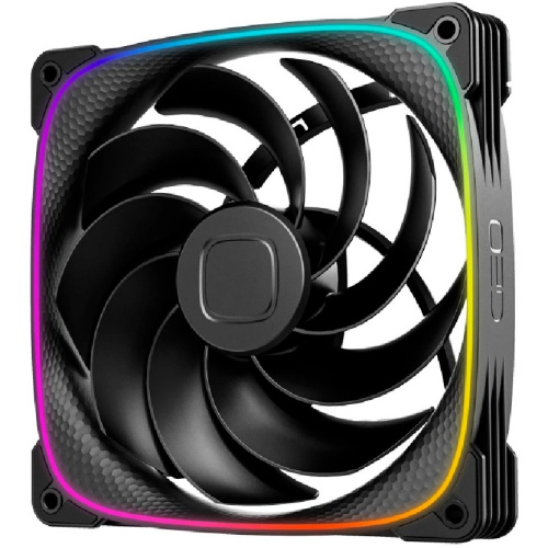 Комплект вентиляторов (3 шт.) Geometric Future Squama 2503RB-14 Reverse Black (1F2503R314000) / 140mm, PWM, 2100 RPM, 71.80 CFM, 34.0 dBA, 5V ARGB