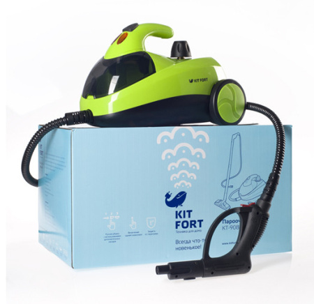 Пароочиститель Kitfort КТ-908 зеленый