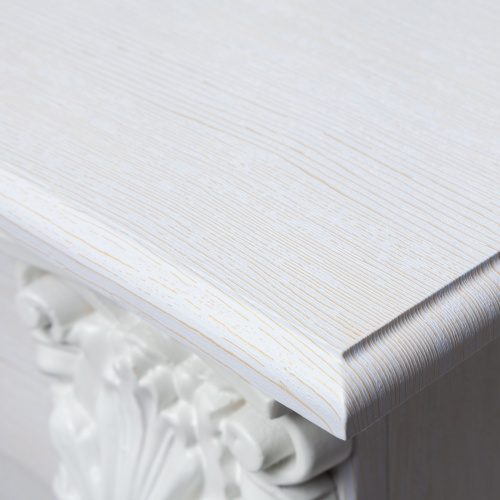 Электрокамин RealFlame Stefania WT белое золото с очагом 3D Oregan