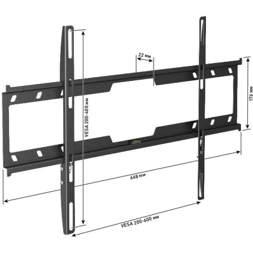 Кронштейн для телевизора Holder F6618-B черный 32"-70" до45кг фиксированный