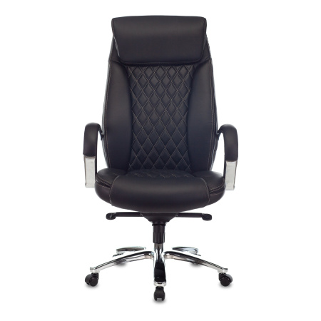 Кресло Бюрократ T-9924SL/Black кожа черный