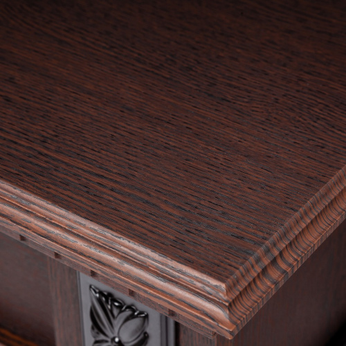 Электрокамин RealFlame Lilian DN орех с очагом Majestic Lux Black RC