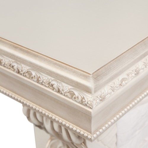 Электрокамин RealFlame Rockland Lux WT белый дуб с золотой патиной с очагом Sparta 25,5 LED