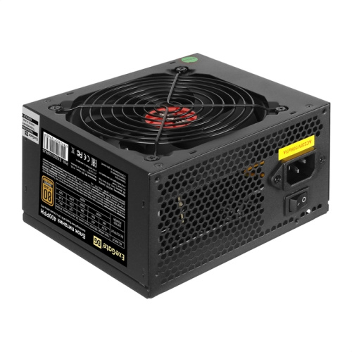 Блок питания ExeGate 400PPH EX292159RUS 400W ATX, APFC, КПД 88 (80 Plus Bronze), 12cm fan, 20+4pin, 4+4pin, 2xPCI-E, 5xSATA, 3xIDE, black