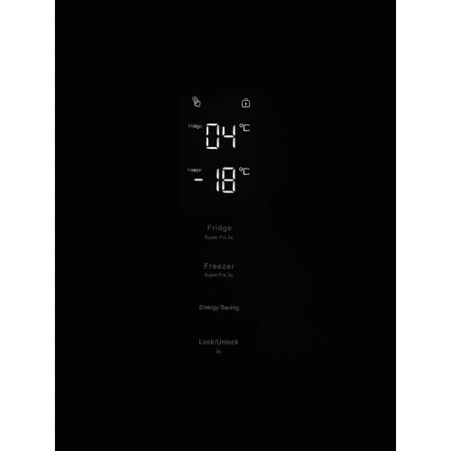 Холодильник Hyundai CC35083F черное стекло черный