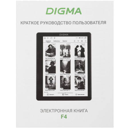 Электронная книга Digma F4 черный
