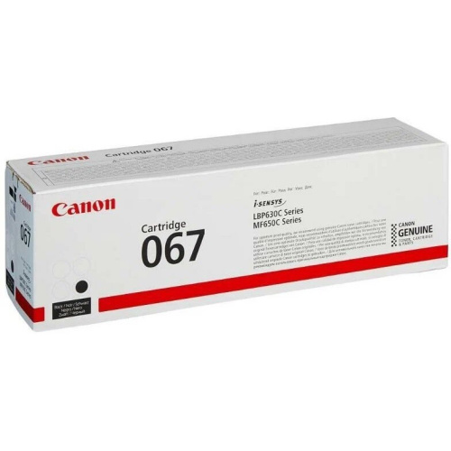 Картридж лазерный Canon 067BK 5102C002 черный 1400стр для Canon LBP631/633/MF651/655/657