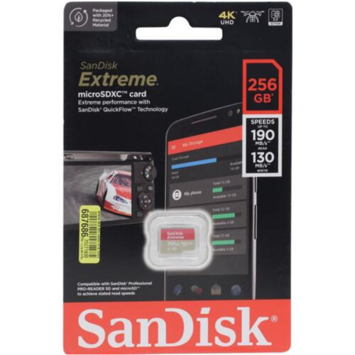 Карта памяти SANDISK SDSQXAO-256G-GN6ZG Micro SDXC 256GB UHS-I