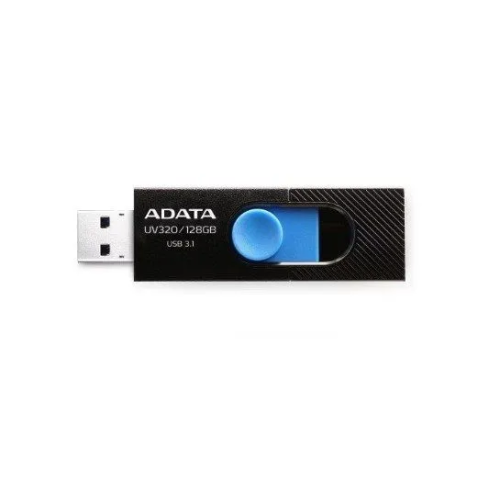 USB-флешка A-DATA UV320 AUV320-128G-RBKBL 128GB, USB 3.2, черный/голубой