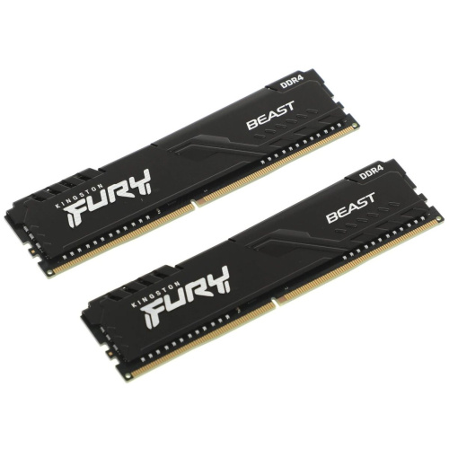 ОЗУ Kingston Fury Beast Black KF432C16BB1K2/32WP 32GB 3200MT/s DDR4 CL16 DIMM (Kit of 2) 1Gx8