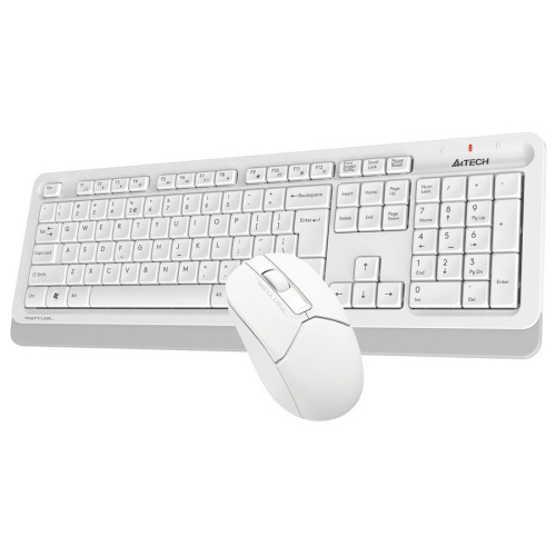 Клавиатура + мышь A4Tech Fstyler FG1012 клав:белый мышь:белый