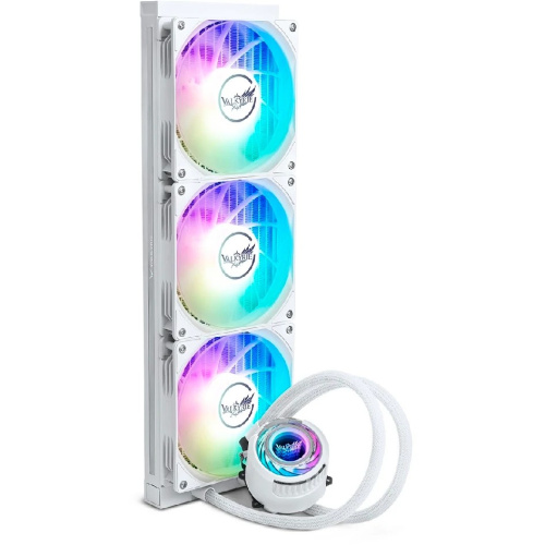 СВО Valkyrie Jarn 420 ARGB White (C420W-RGB) / 3x140mm ARGB fans, 500-2150RPM, 105CFM, 32.2dBA, 300W TDP