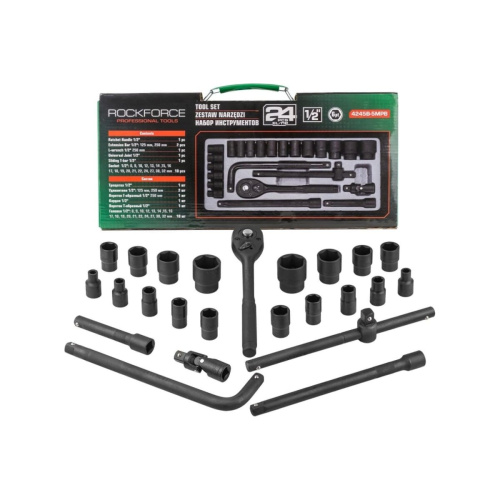 Набор инструментов Rockforce RF-4245B-5MPB(57603) 24пр. 1/2" ( 6гр)