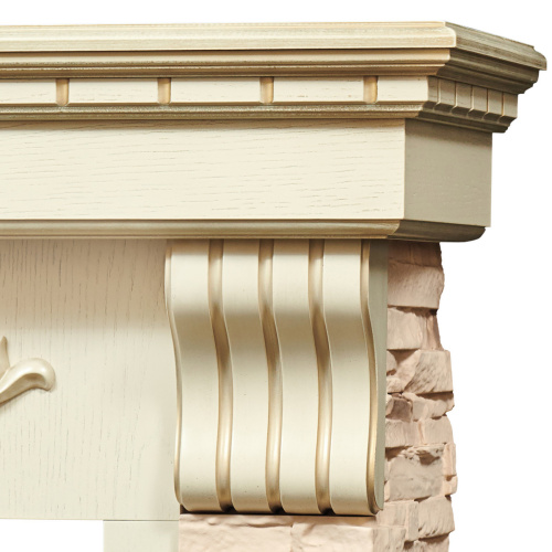 Портал каминный из МДФ RealFlame Marseille Luxe 24 белый, белый дуб