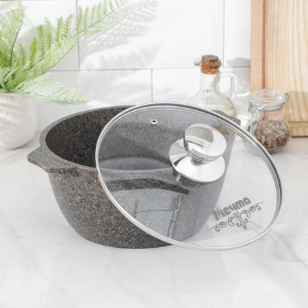 Кастрюля МЕЧТА 43902 Premium mokko 3л